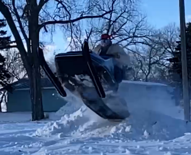 me ripping a sick jump on the drifter